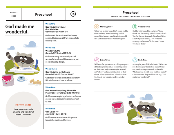 PRESCHOOL | AUGUST